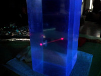  blue glow of FAG in UV radiation